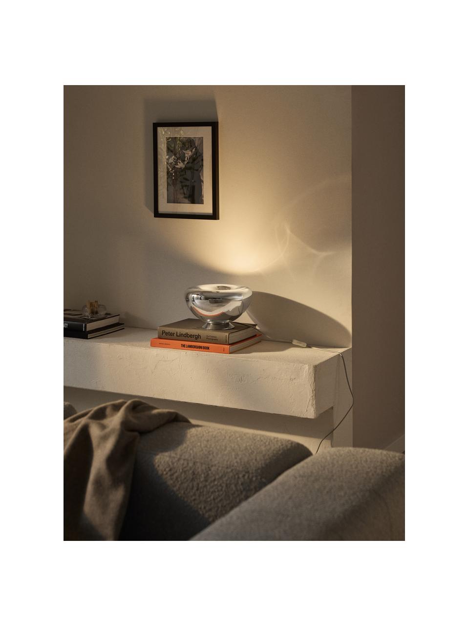 Lampa stołowa Zale, Odcienie chromu, Ø 29 x W 18 cm