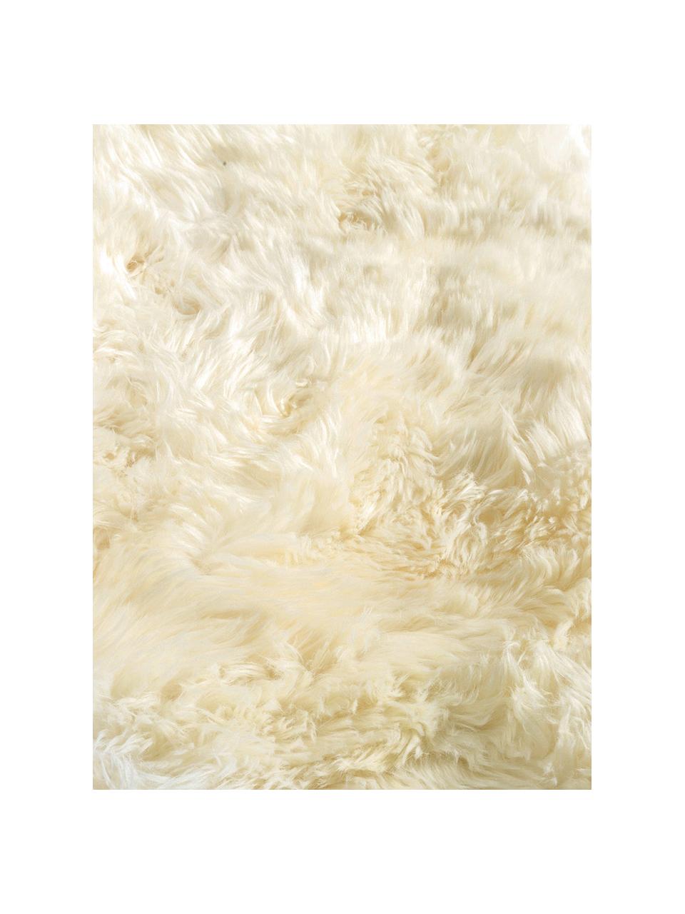 Tappeto in pelliccia di pecora Reese, Pelliccia di pecora, Crema, Larg. 152 x Lung. 243 cm (taglia S)