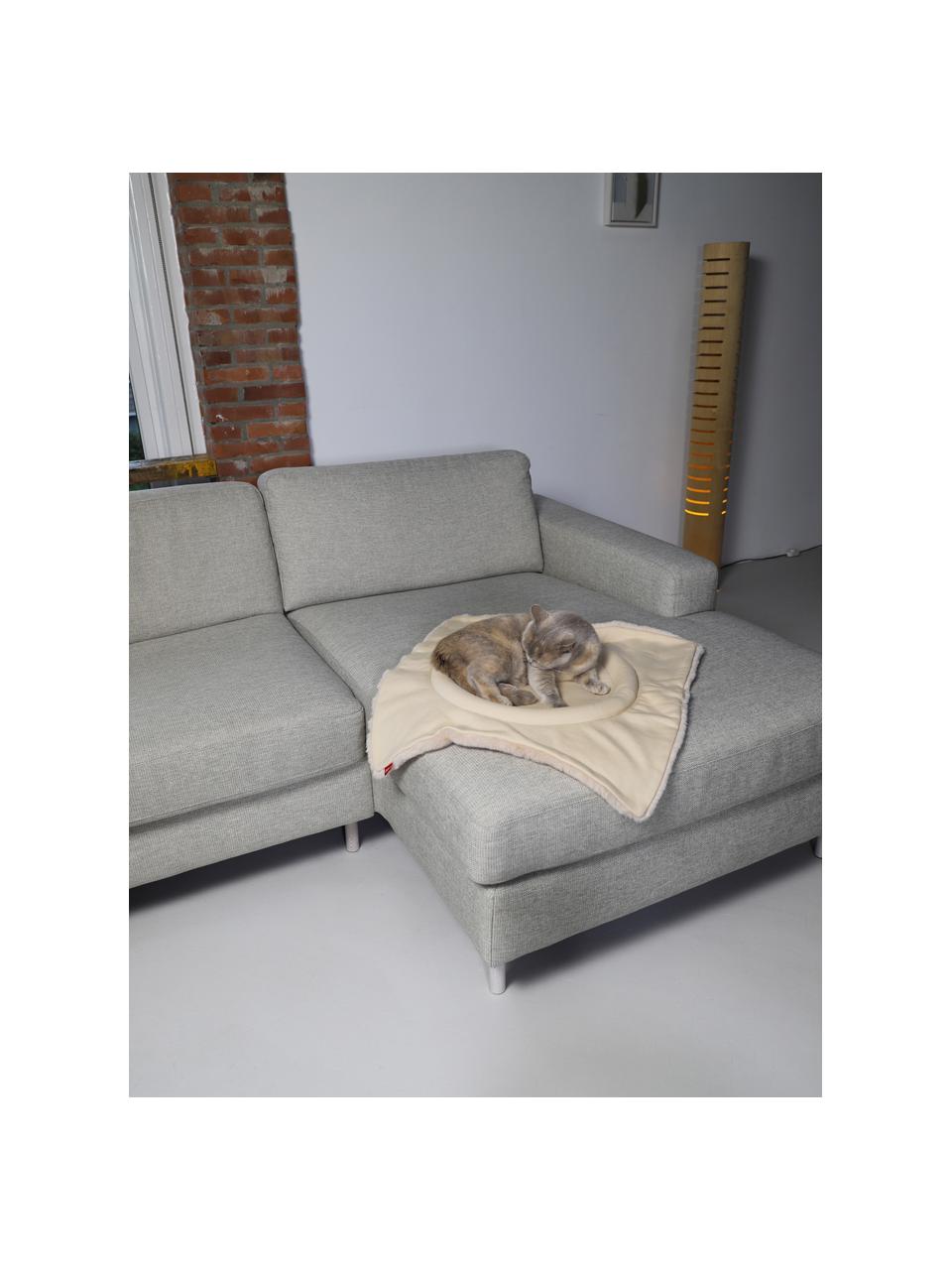 Lit pour chat Flip, 50 % coton, 50 % polyester, Beige, larg. 60 x long. 60 cm