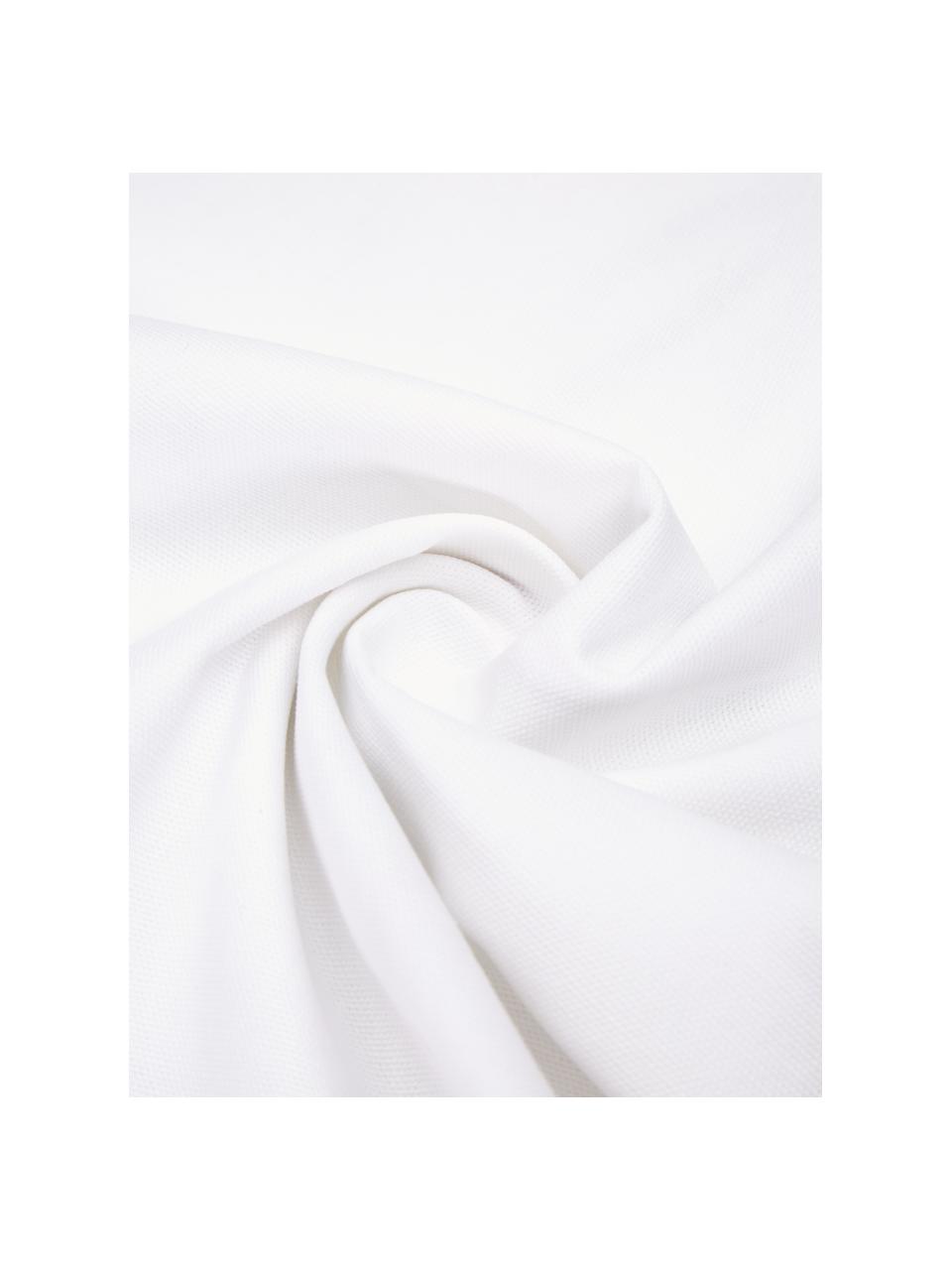 Housse de coussin 45x45 coton bio Palema, 100 % coton bio, certifié GOTS, Blanc, larg. 45 x long. 45 cm