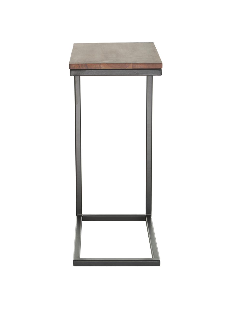 Table d'appoint en bois d'acacia Celow, Bois d'acacia, larg. 45 x haut. 62 cm
