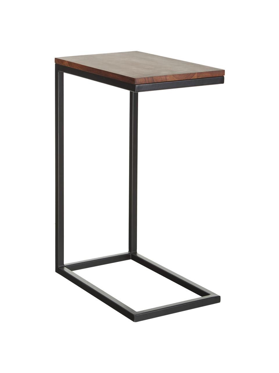 Table d'appoint en bois d'acacia Celow, Bois d'acacia, larg. 45 x haut. 62 cm
