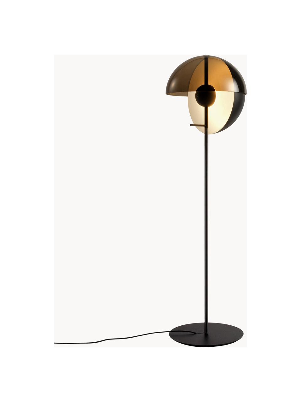 Petit lampadaire LED à intensité variable Theia, Anthracite, blanc, haut. 116 cm