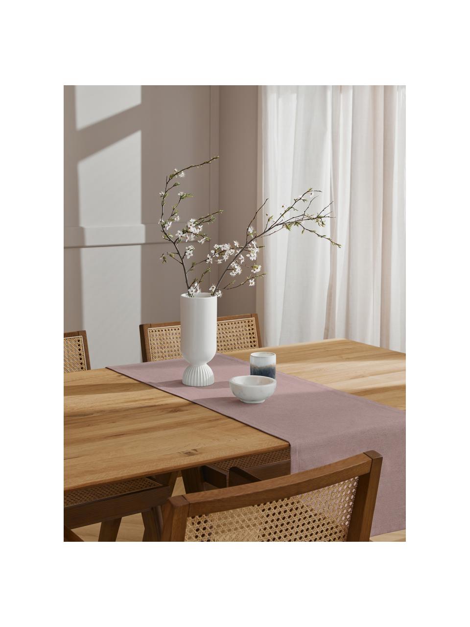 Tischläufer Riva aus Baumwollgemisch in Mauve, 55% Baumwolle, 45% Polyester, Mauve, B 40 x L 150 cm