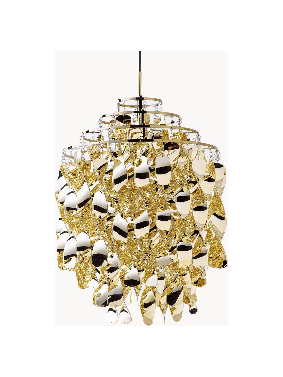 Design závěsné svítidlo Spiral, Zlatá, Ø 45 cm, V 60 cm