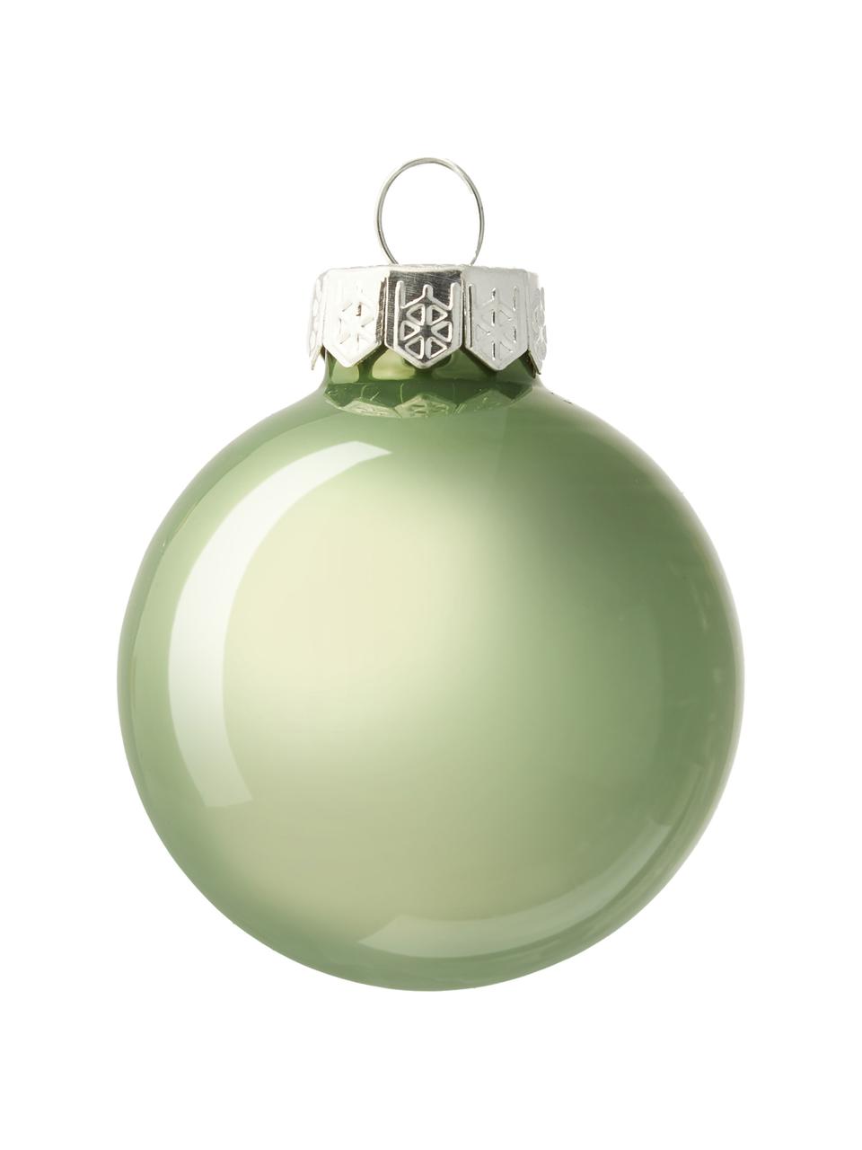 Sada vánočních ozdob Evergreen, Mátově zelená, Ø 4 cm, 16 ks