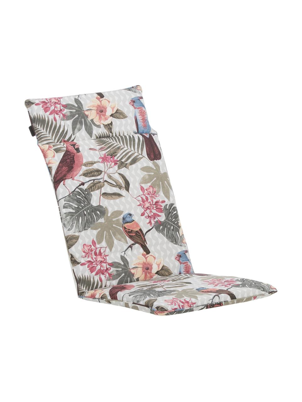 Coussin de chaise avec dossier imprimé tropical Faya, Multicolore