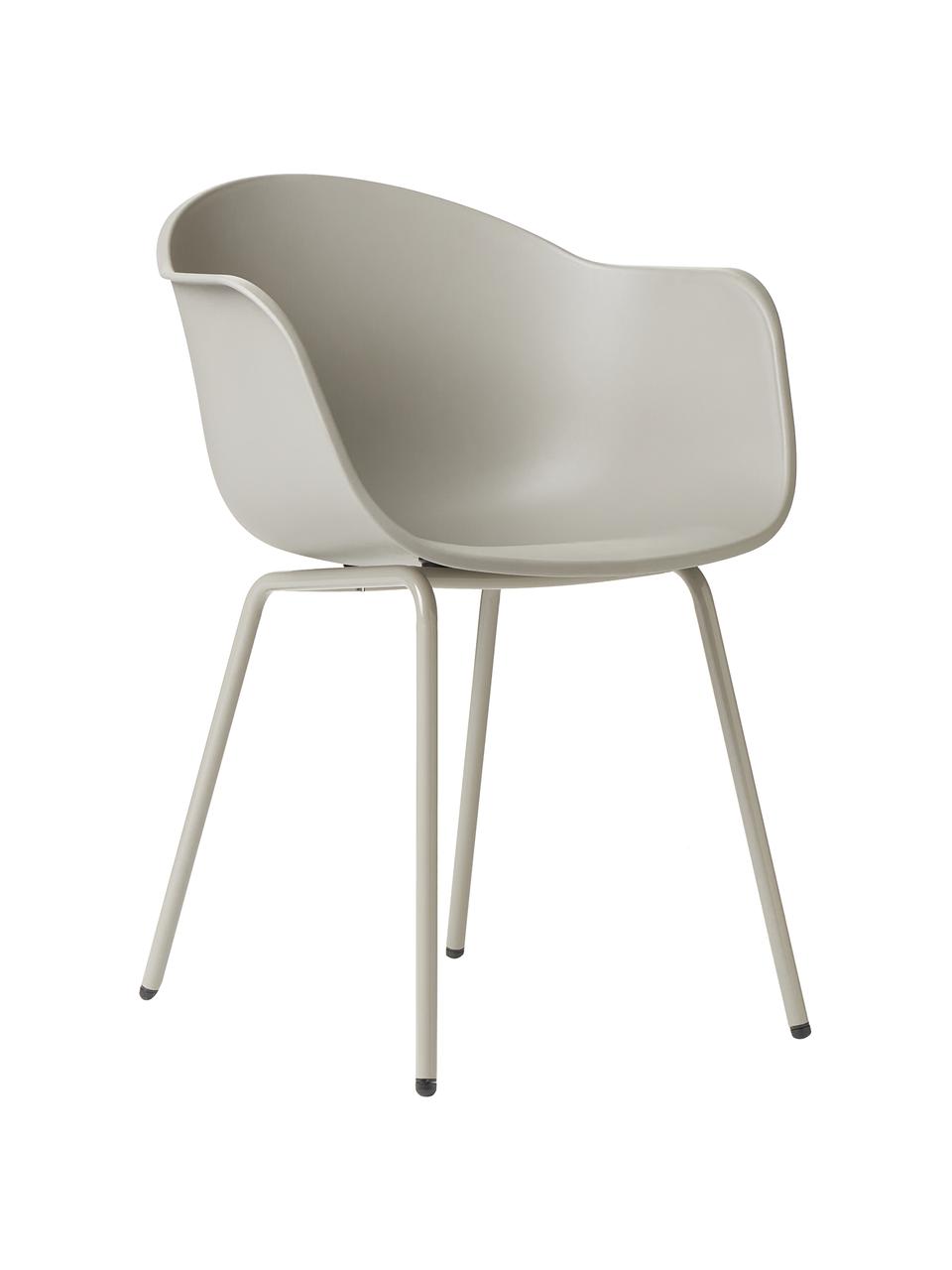 Sedia da giardino Claire, Gambe: metallo verniciato a polv, Grigio, Larg. 60 x Prof. 54 cm