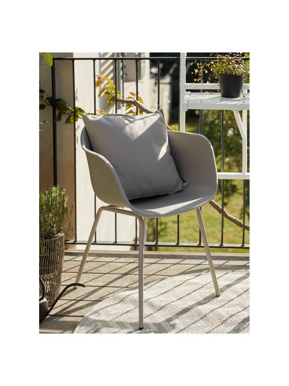 Zahradní židle Claire, Šedá, Š 60 cm, H 54 cm