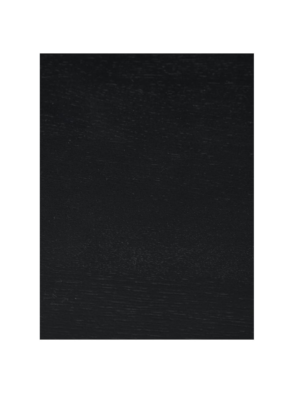 Mesa auxiliar de madera de roble Didi, Madera de roble maciza pintada

Este producto está hecho de madera de origen sostenible y con certificación FSC®., Negro, Ø 40 x Al 45 cm