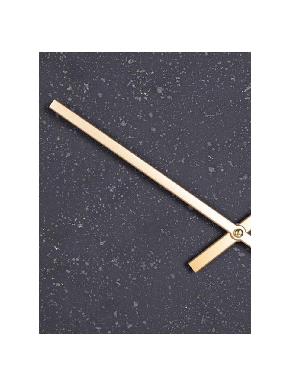 Reloj de pared Paris, Madera contrachapada, Negro, Ø 50 cm