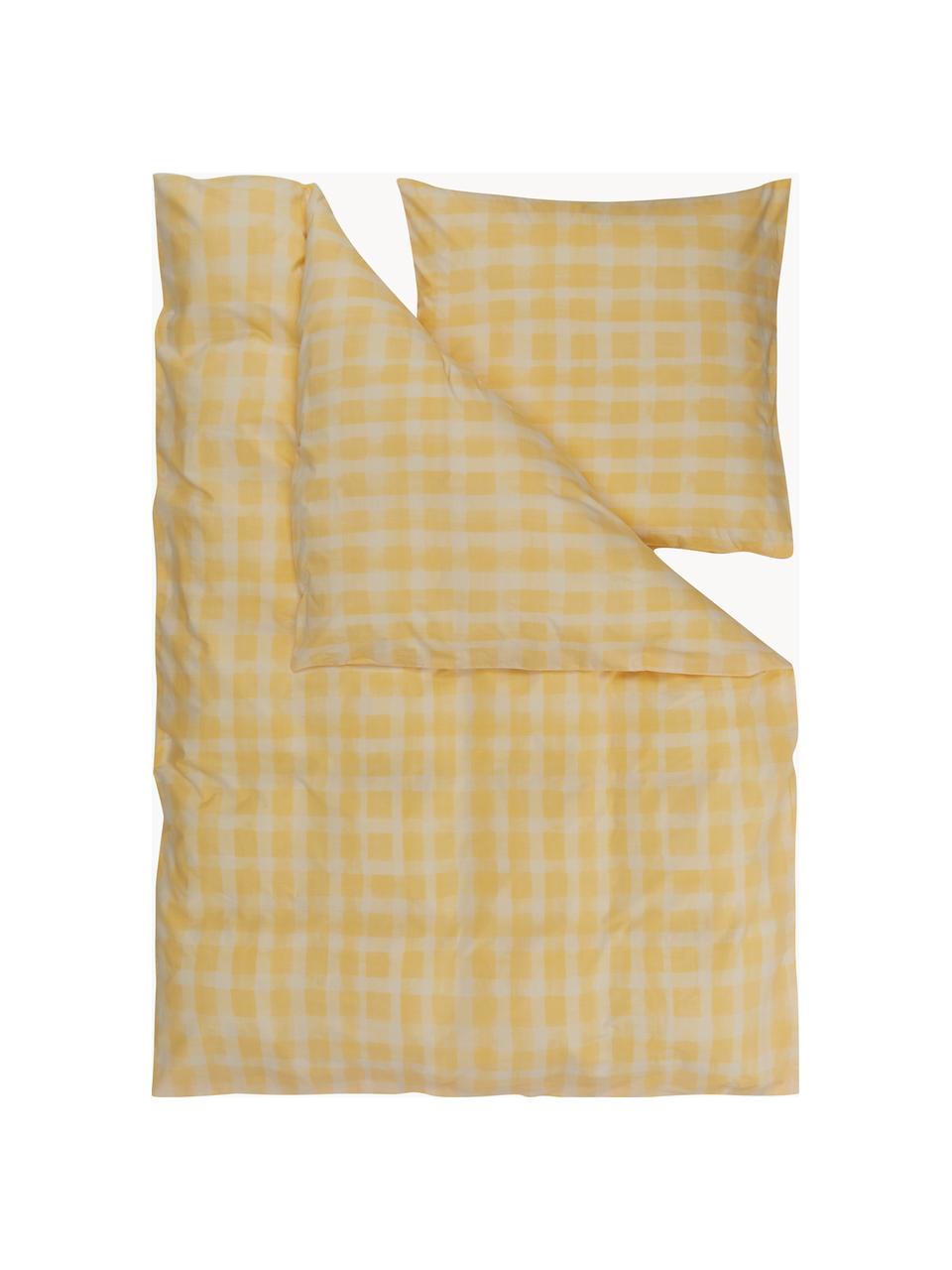 Ropa de cama de percal de algodón Milène, diseño Candice Gray, Amarillo, Cama 90 cm (135 x 220 cm), 2 pzas.