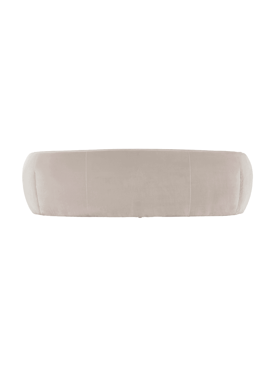 Sofá de terciopelo de diseño Austin (3 plazas), Tapizado: 89% algodón, 11% poliéste, Estructura: madera, Terciopelo beige, An 232 x F 92 cm