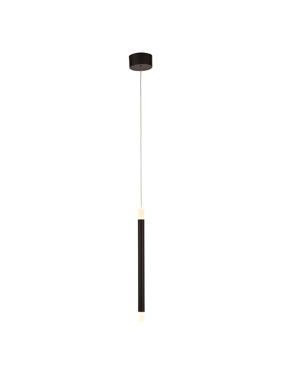Malá závesná LED lampa Wands, Čierna, biela, Ø 3 x V 43 cm