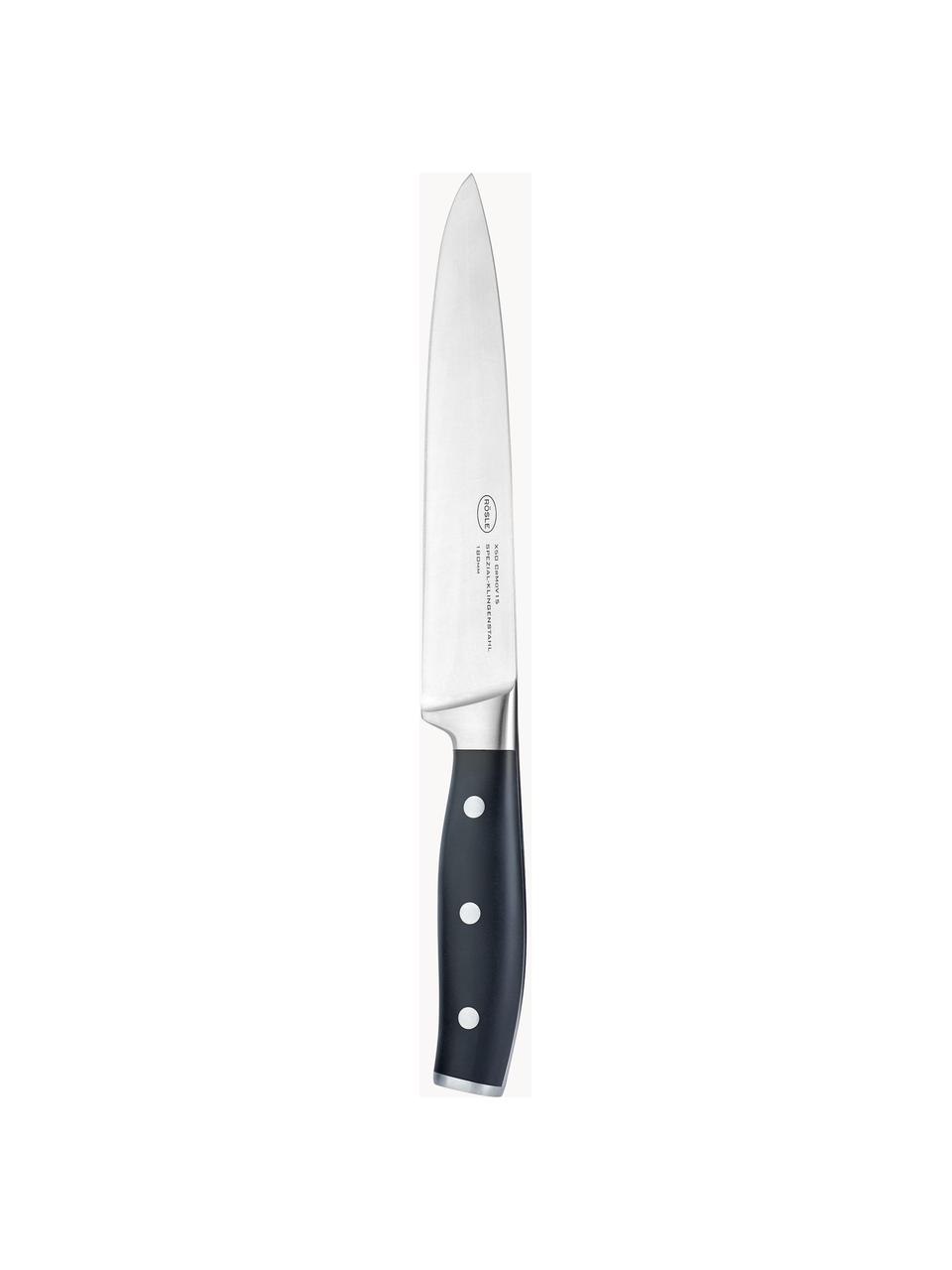 Cuchillo para carne Tradition, Plateado, negro, L 31 cm