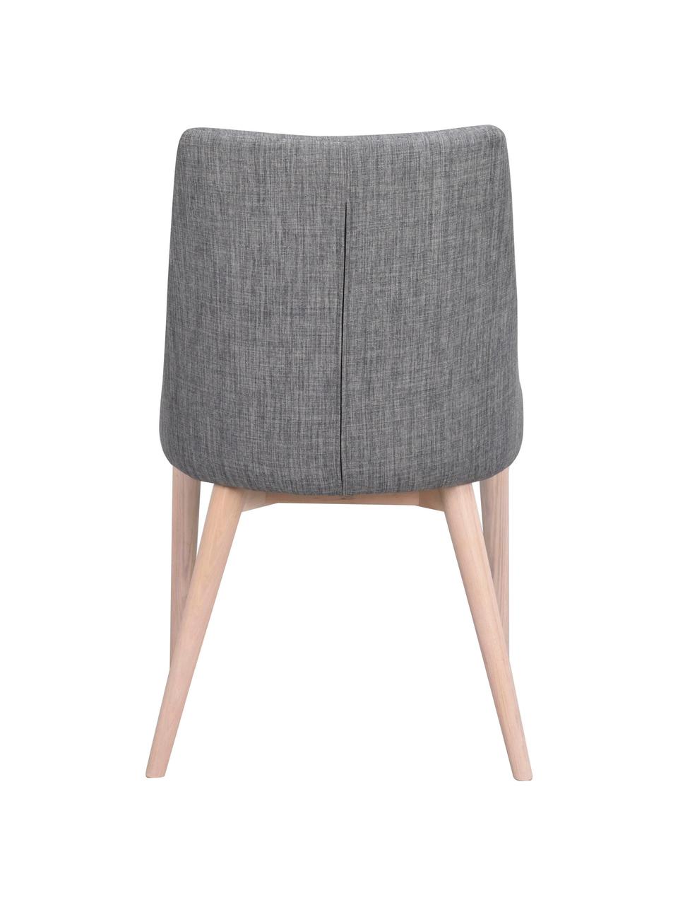 Čalouněná židle v skandinávském stylu Bea, Tmavě šedá, dub