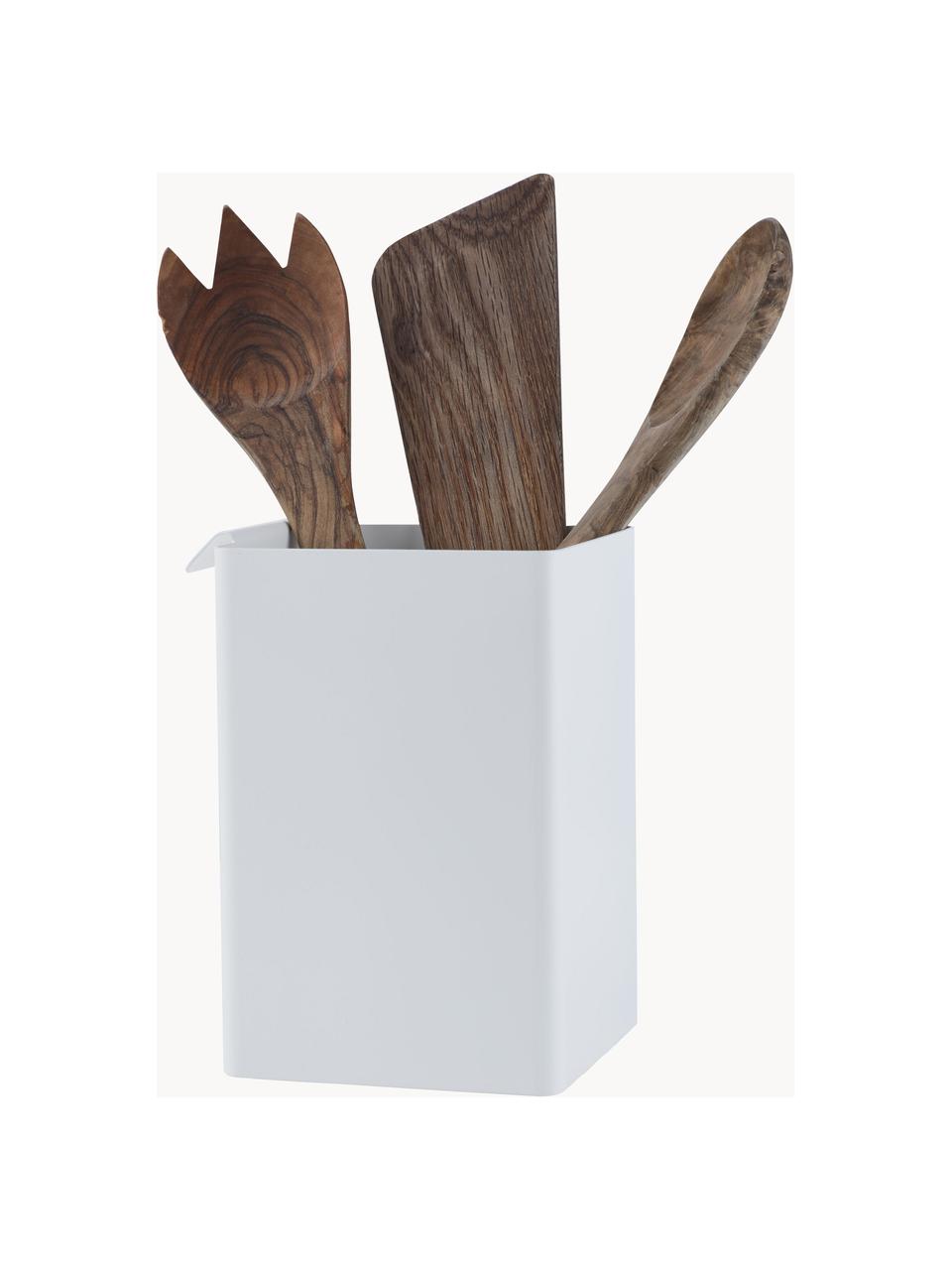 Boîte de rangement de cuisine en acier Flex, Acier, enduit, Blanc, larg. 11 x haut. 16 cm