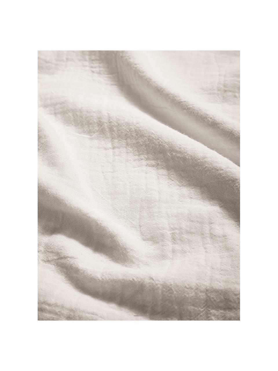 Mousseline kussenhoes Odile, Weeftechniek: mousseline Draaddichtheid, Lichtbeige, B 60 x L 70 cm