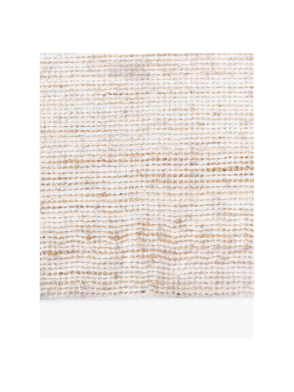 Kurzflor-Teppich Alisha, 63 % Jute, 37 % Polyester, Beige, Off White, B 120 x L 180 cm (Größe S)