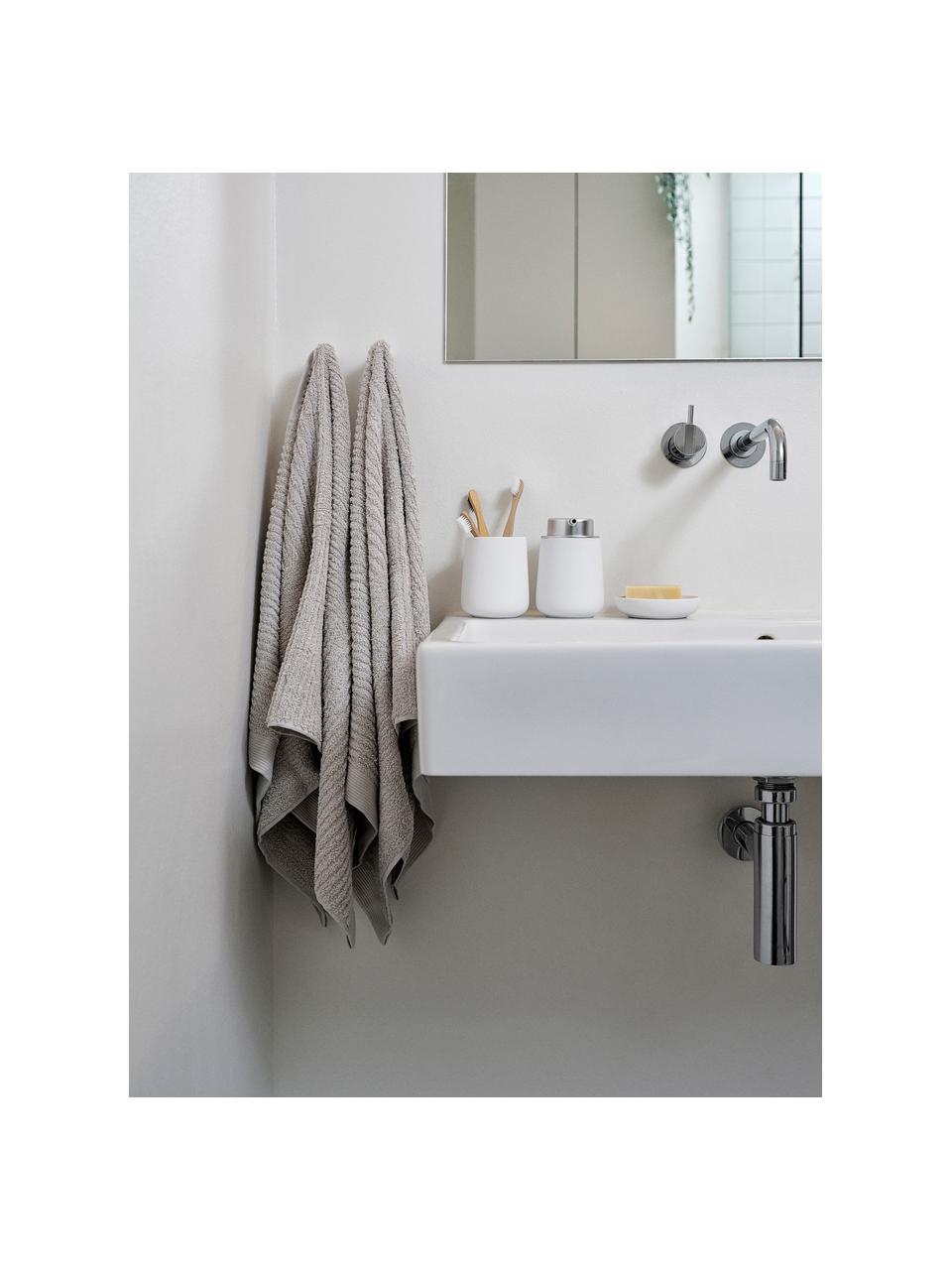 Dispenser sapone in porcellana Nova One, Contenitore: porcellana, Bianco, Ø 8 x Alt. 12 cm