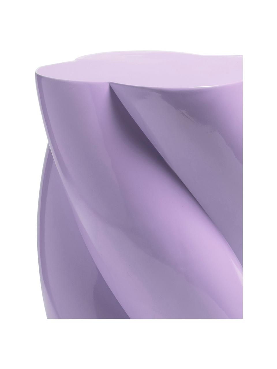 Bijzettafel Marshmallow, Glasvezel, Lila, Ø 30 x H 40 cm