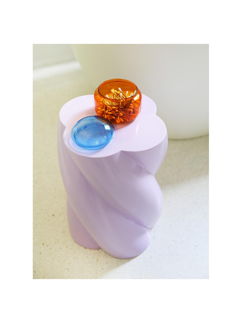 Table d'appoint lilas Marshmallow, Fibre de verre, Lilas, Ø 30 x haut. 40 cm