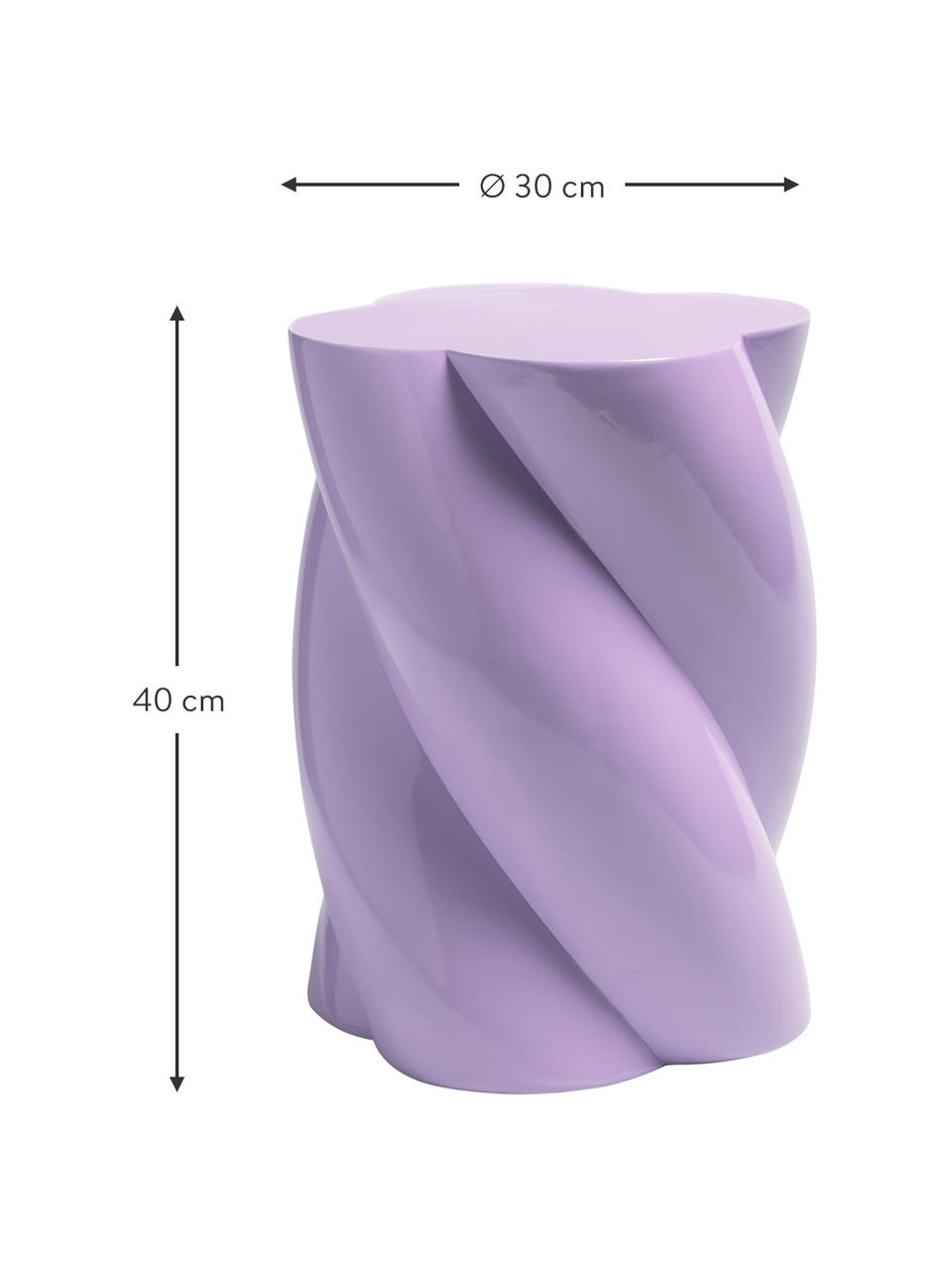 Table d'appoint lilas Marshmallow, Fibre de verre, Lilas, Ø 30 x haut. 40 cm