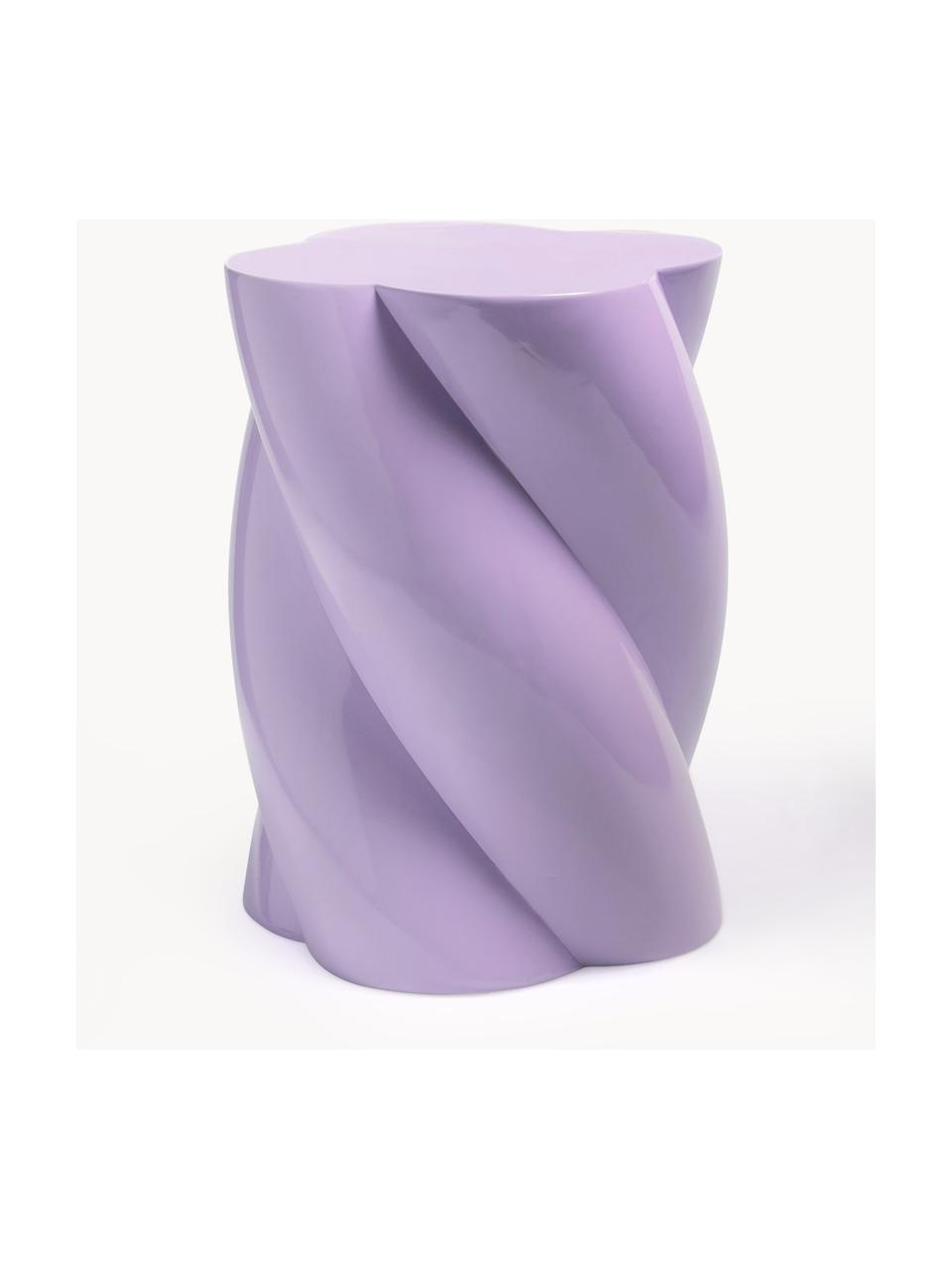Bijzettafel Marshmallow, Glasvezel, Lavendel, Ø 30 x H 40 cm