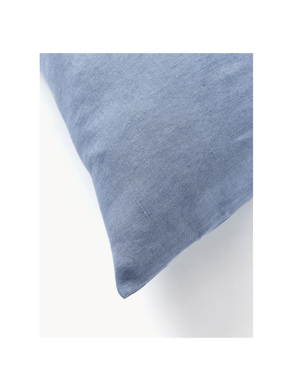 Gewaschener Leinen-Kopfkissenbezug Airy, 100 % Leinen
Fadendichte 110 TC, Standard Qualität

Leinen ist eine Naturfaser, welche sich durch Atmungsaktivität, Strapazierfähigkeit und Weichheit auszeichnet. Leinen ist ein kühlendes und absorbierendes Material, das Feuchtigkeit schnell aufnimmt und abgibt, wodurch es ideal für warme Temperaturen geeignet ist.

Das in diesem Produkt verwendete Material ist schadstoffgeprüft und zertifiziert nach STANDARD 100 by OEKO-TEX®, 6760CIT, CITEVE., Blau, B 40 x L 80 cm