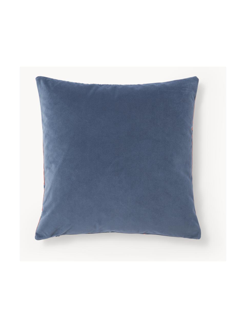 Housse de coussin 45x45 velours Jaxon, 100 % velours de polyester

Le matériau est certifié STANDARD 100 OEKO-TEX®, 21.HCN.72514, HOHENSTEIN HTTI, Bleu, couleur saumon, larg. 45 x long. 45 cm