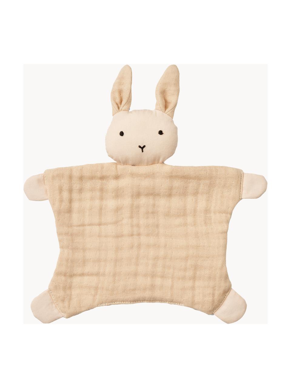 Baby-Schmusetuch Amaya, 100 % Baumwolle, Hellbeige, B 20 x L 22 cm