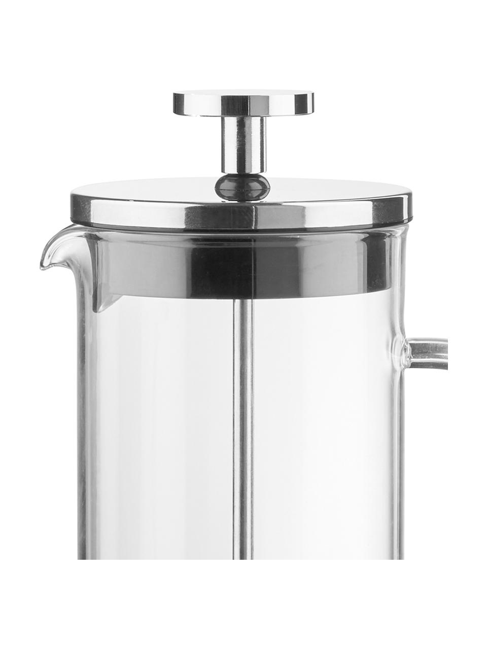 Caffettiera Beata, Brocca: vetro borosilicato, Trasparente, argentato, nero, Ø 14 x Alt. 22 cm