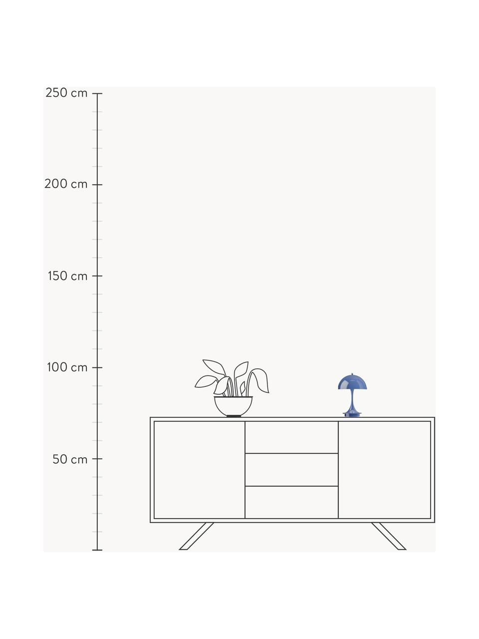 Mobile dimmbare LED-Tischlampe Panthella, H 24 cm, Kunststoff, Kunststoff Blau, Ø 16 x H 24 cm