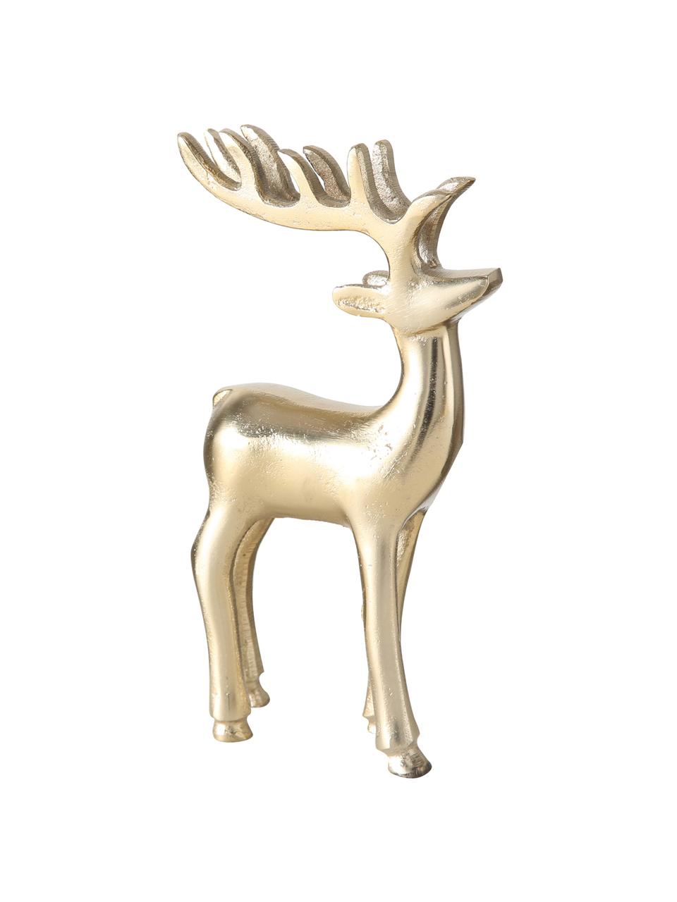 Dekorativní jeleni Taisto, 2 ks, Potažený hliník, Zlatá, Sada s různými velikostmi