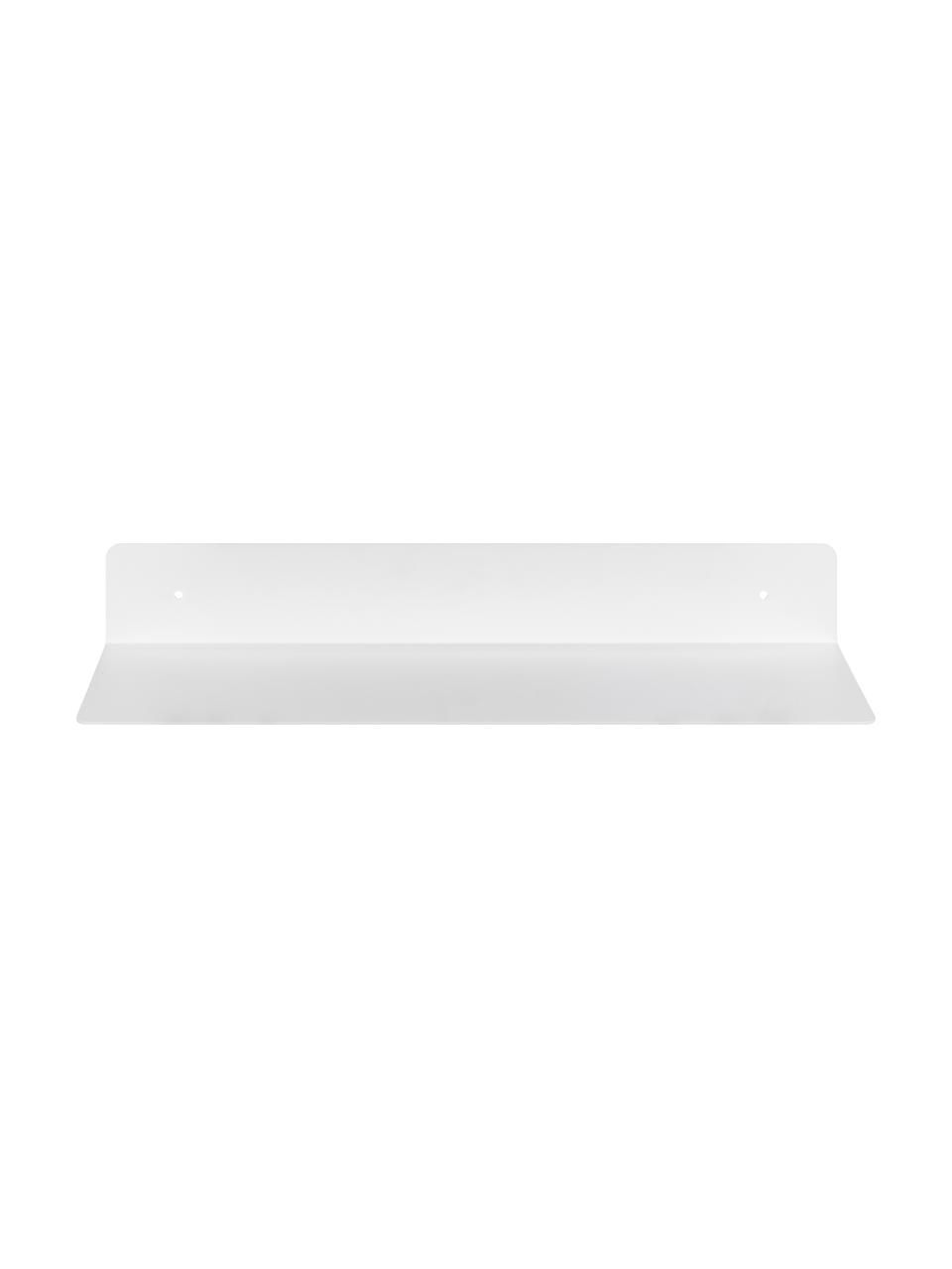 Estante de pared de metal Neptun, Metal con pintura en polvo, Blanco, An 50 x Al 7 cm