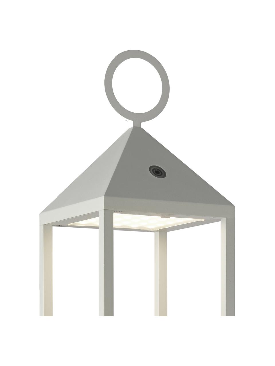 Lampada portatile a LED dimmerabile da esterno Cargo, Struttura: alluminio laccato, Bianco, Larg. 14 x Alt. 67 cm