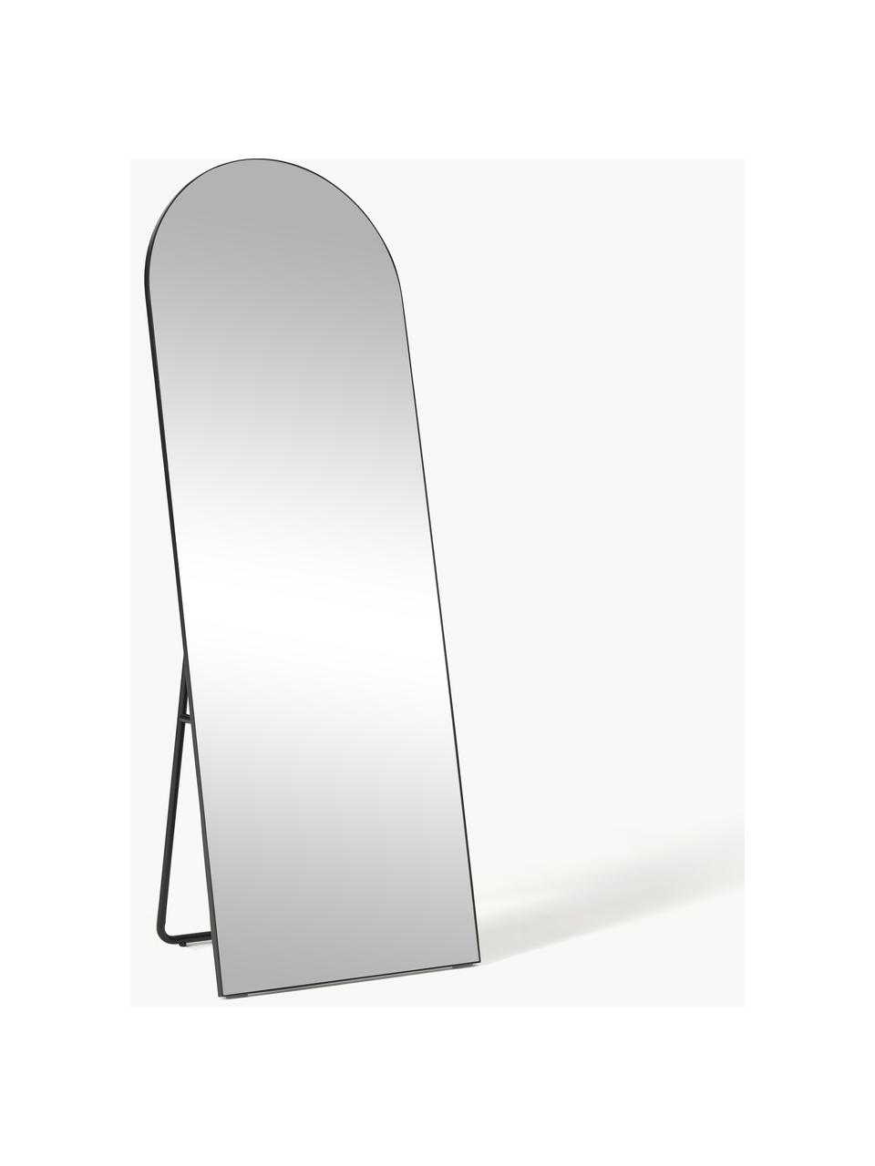 Zrkadlo Freddy, Matná čierna, Š 60 x V 167 cm