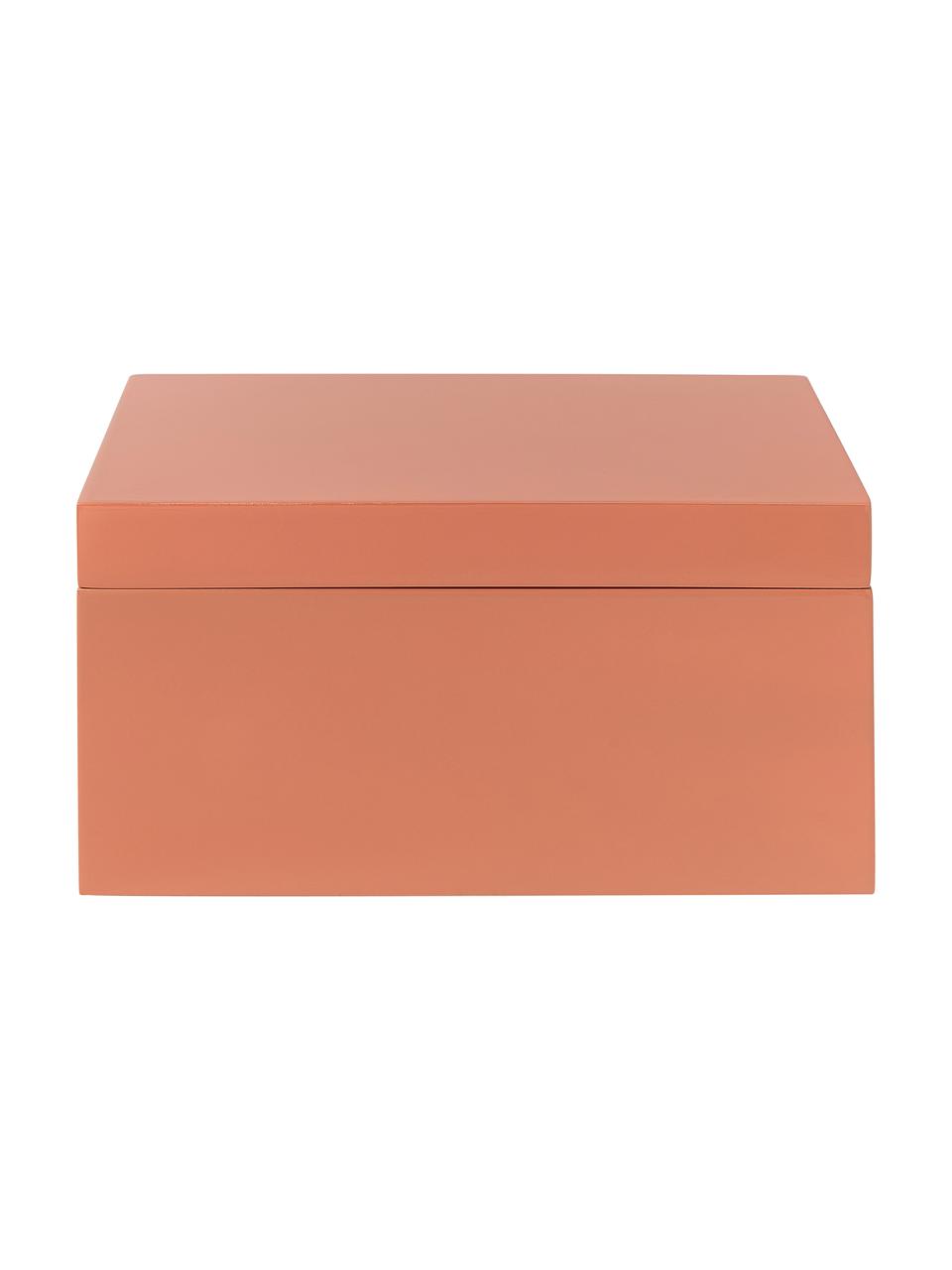 Set 2 scatole portaoggetti Kylie, Pannello di fibra a media densità (MDF), Arancione, blu, Set in varie misure