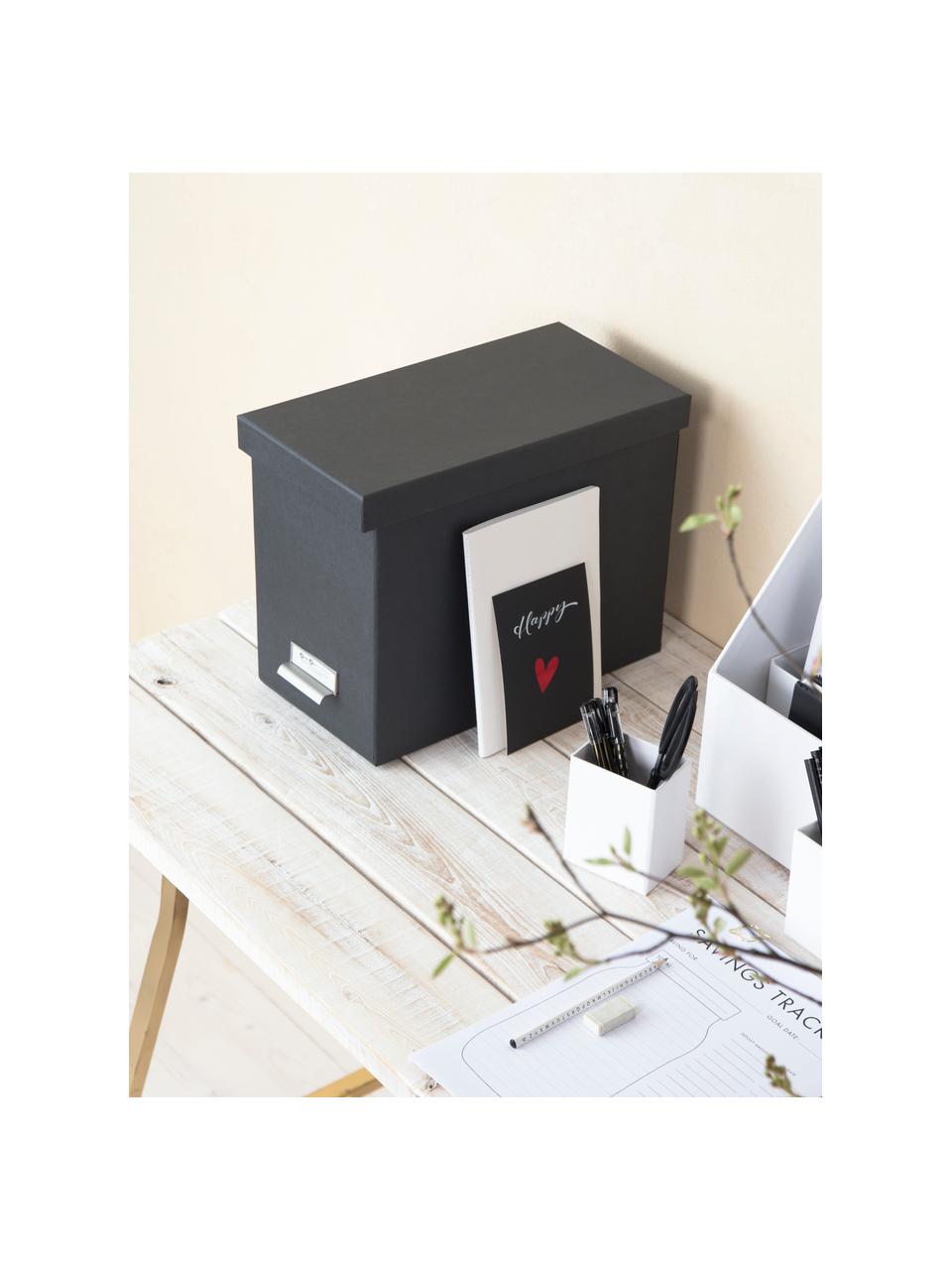 Závěsný organizér s 8 složkami Johan, Černá, Š 19 cm, V 27 cm
