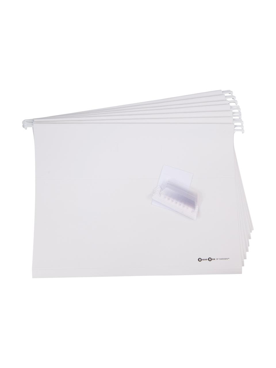 Závěsný organizér s 8 složkami Johan, Černá, Š 19 cm, V 27 cm