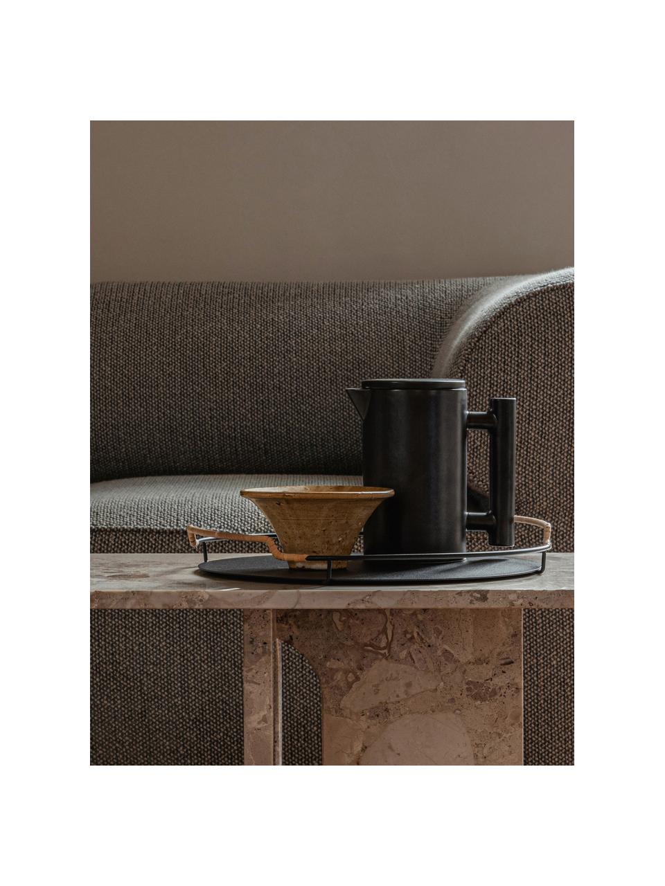 Theepot Yana van keramiek, 1 L, Keramiek, Zwart, Ø 11 x H 19 cm, 1 L