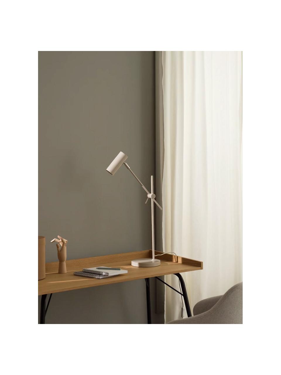 Moderní lampa na psací stůl Cassandra, Béžová, matná, H 47 x 55 cm