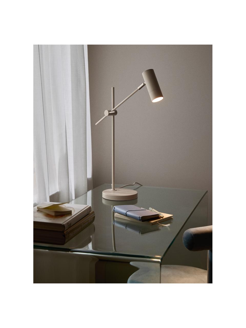 Moderní lampa na psací stůl Cassandra, Béžová, H 47 x 55 cm
