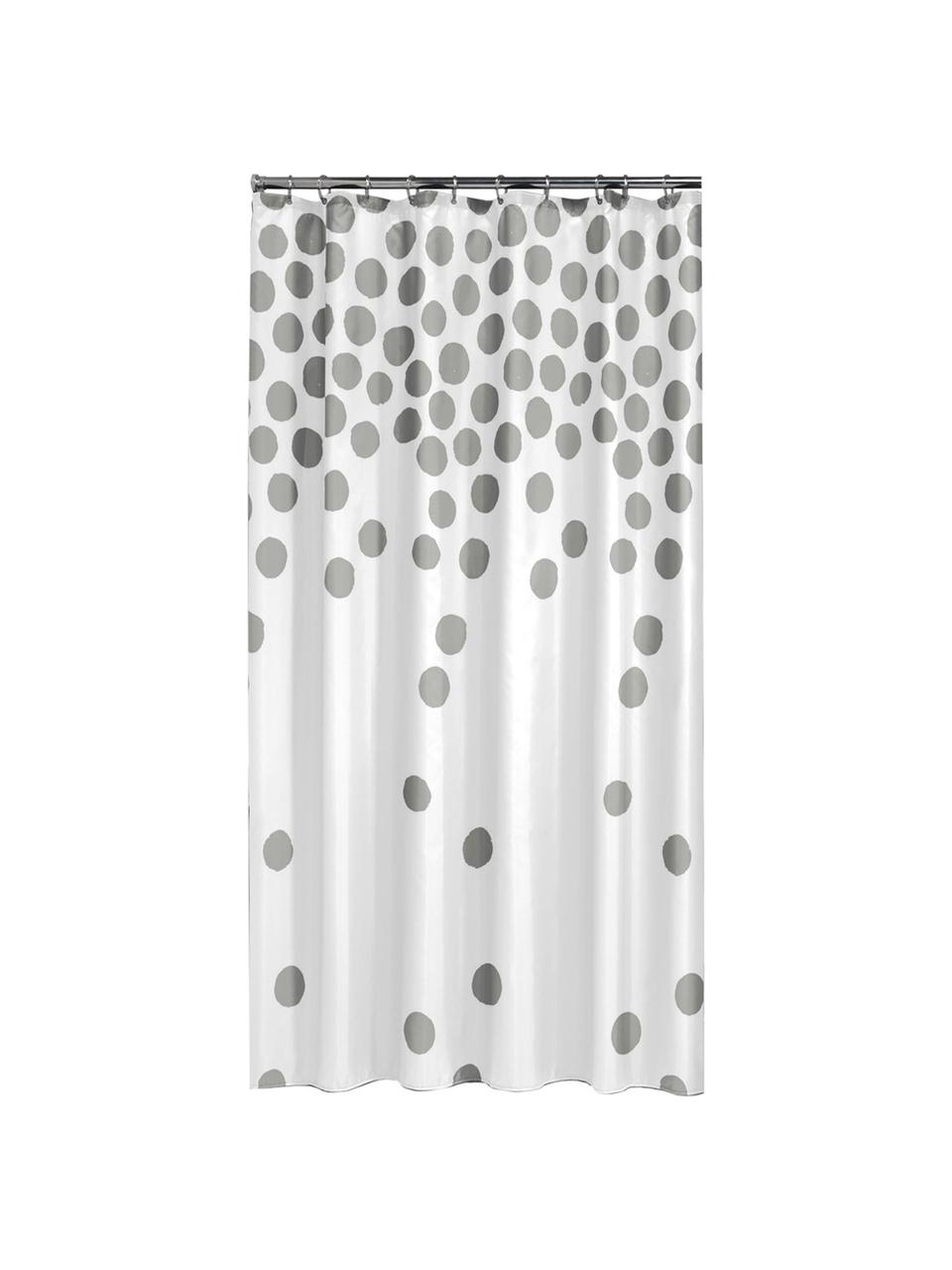 Cortina de baño Spots, Plástico (PEVA)
Impermeable, Blanco, plateado, An 180 x L 200 cm