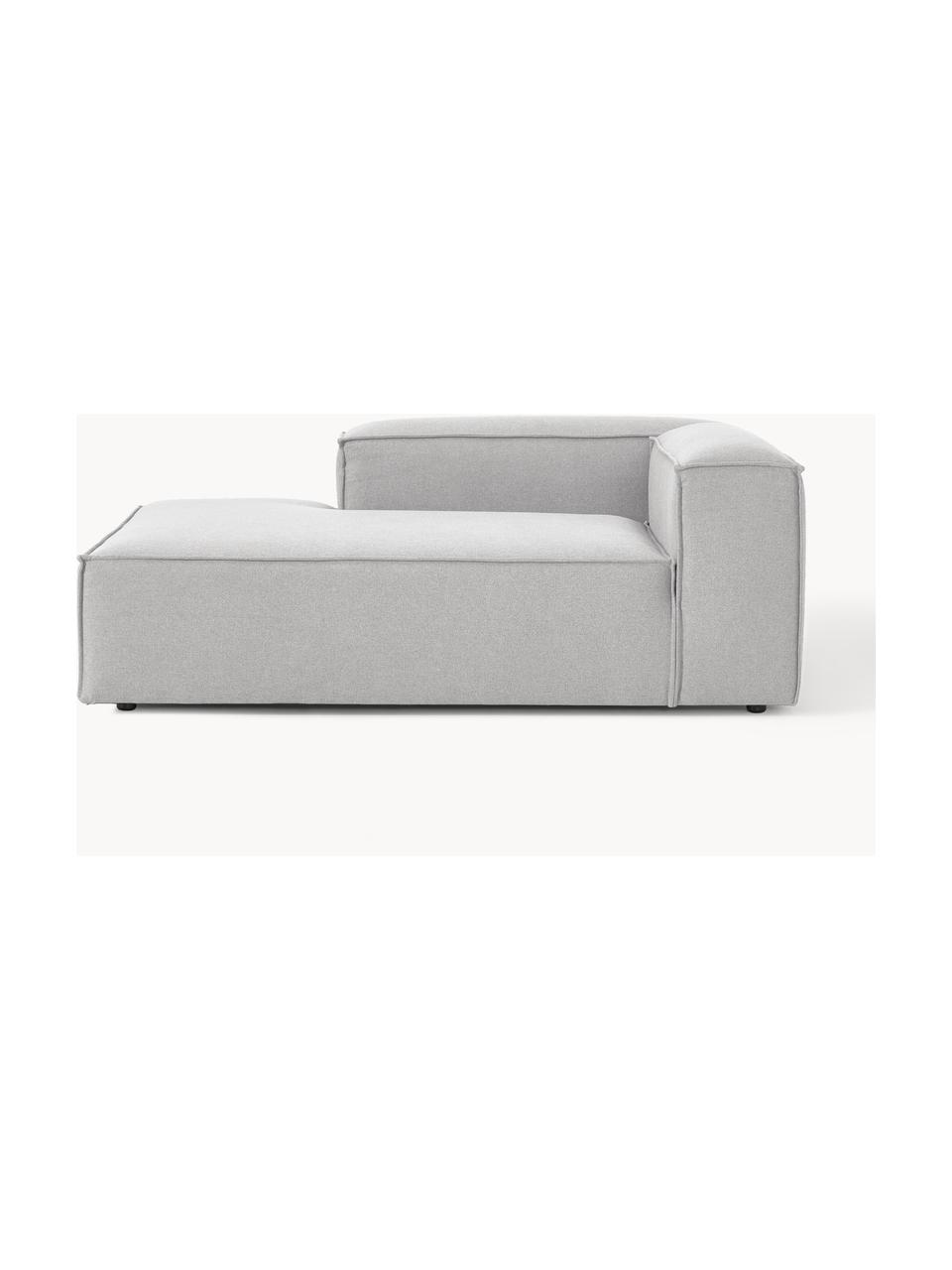 Diván modular Lennon, Tapizado: 100% poliéster Alta resis, Estructura: madera contrachapada de p, Patas: plástico Este producto es, Tejido gris, An 119 x F 180 cm, chaise longue izquierda