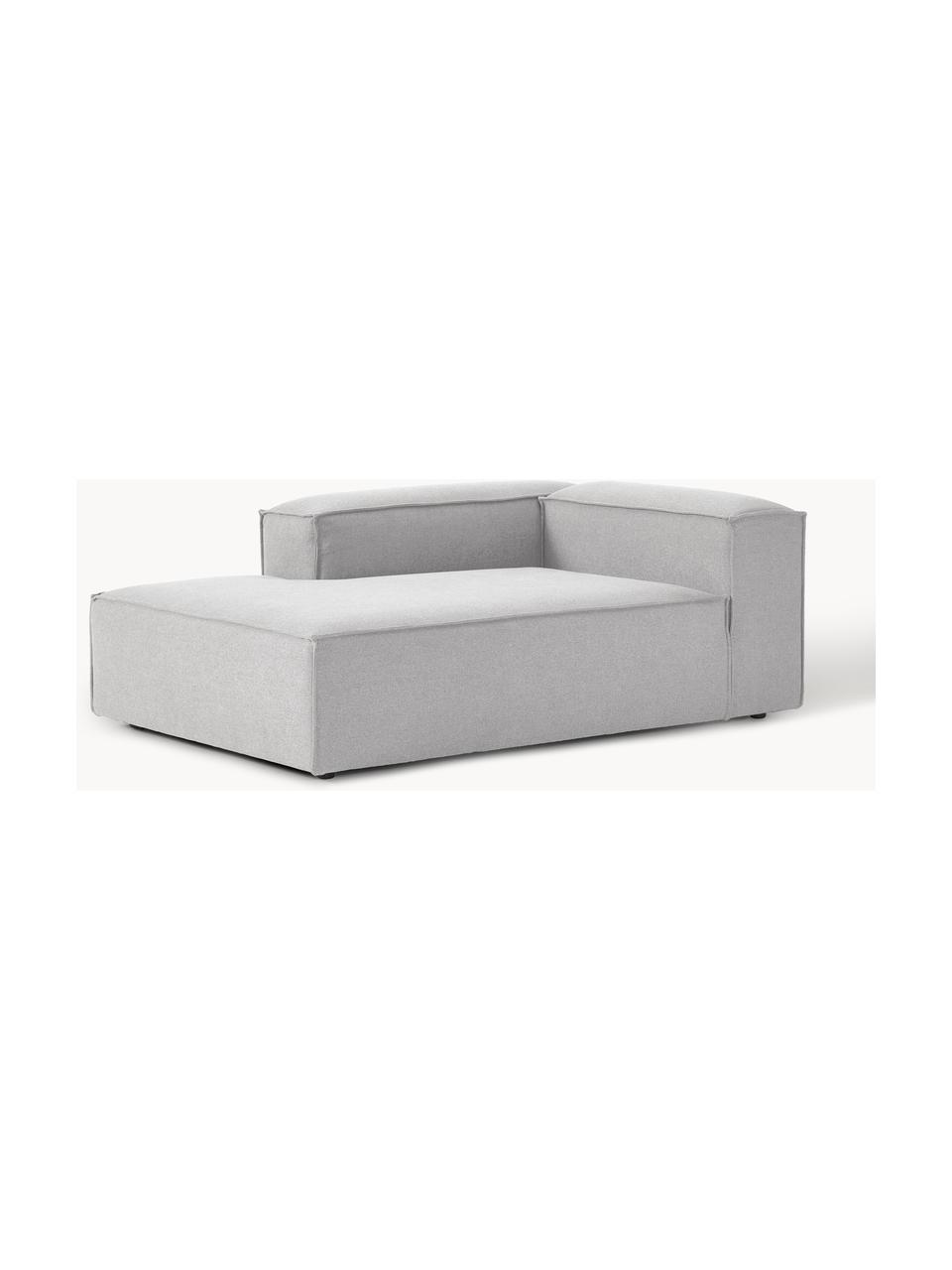 Diván modular Lennon, Tapizado: 100% poliéster Alta resis, Estructura: madera contrachapada de p, Patas: plástico Este producto es, Tejido gris, An 119 x F 180 cm, chaise longue izquierda