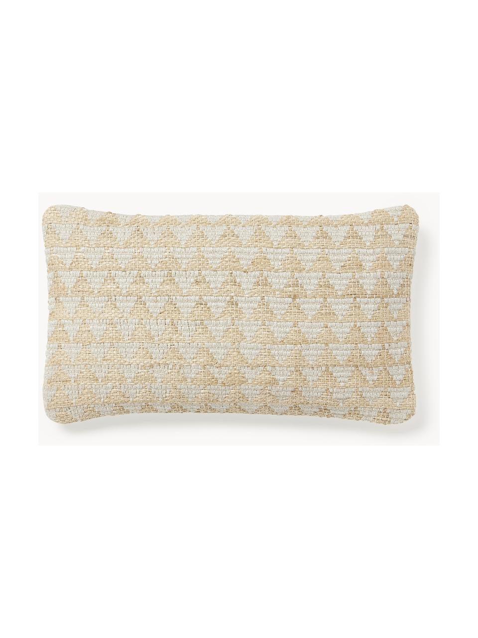 Housse de coussin 30x50 en jute Flint, Tons beiges, larg. 30 x long. 50 cm