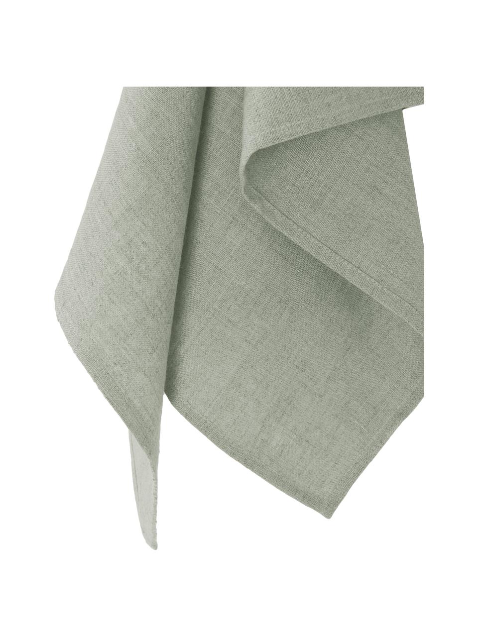 Torchon lin vert-gris Heddie, Gris-vert