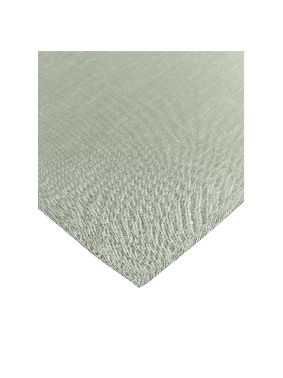 Paño de cocina de lino Heddie, 100% lino, Gris verdoso, An 50 x L 70 cm