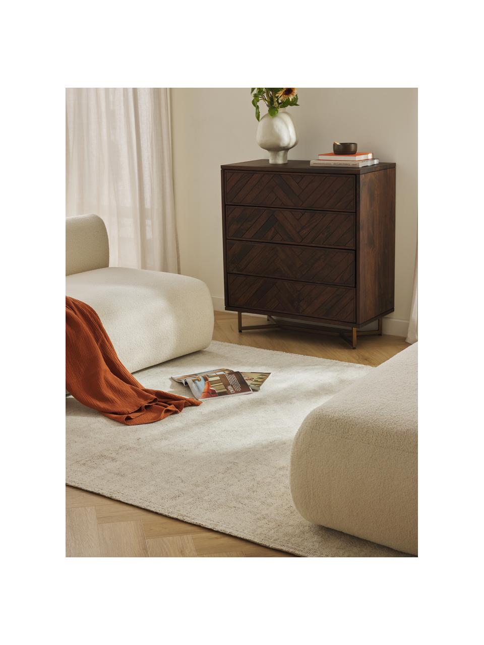 Tapis en laine tuftée main Flynn, 62 % laine (certifiée RWS), 31 % jute, 7 % polyester

Les tapis en laine peuvent perdre des fibres lors des premières semaines et des peluches peuvent se former, ce phénomène est naturel et diminue à mesure de votre usage et du temps, Beige clair, larg. 120 x long. 180 cm (taille S)